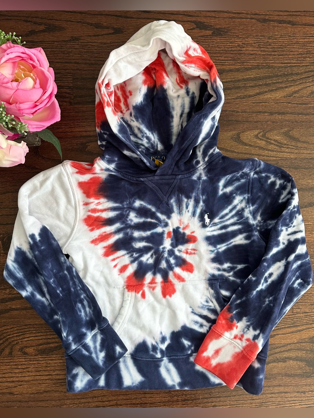 Polo Ralph Lauren tie dyed hoodie, size S/8